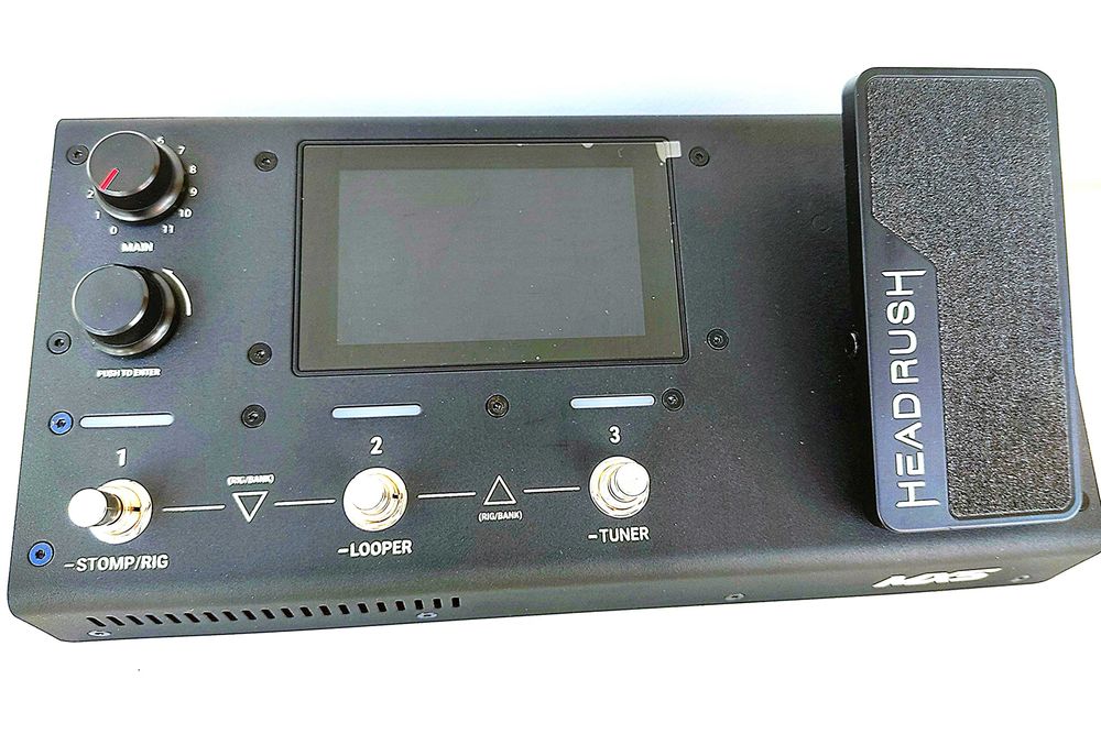 Pedaleira de guitarra Headrush MX5.