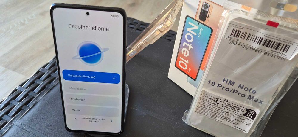 Xiaomi Redmi Note 10 Pro 128GB (Como Novo) + Carregador 33W + Capas e Películas