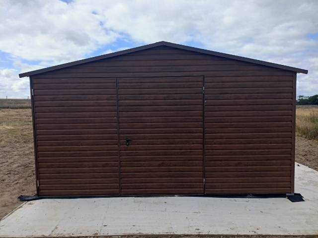 Garaż kolor DREWNOPODOBNY PREMIUM 4x5 6x5 wzmocniony na wymiar