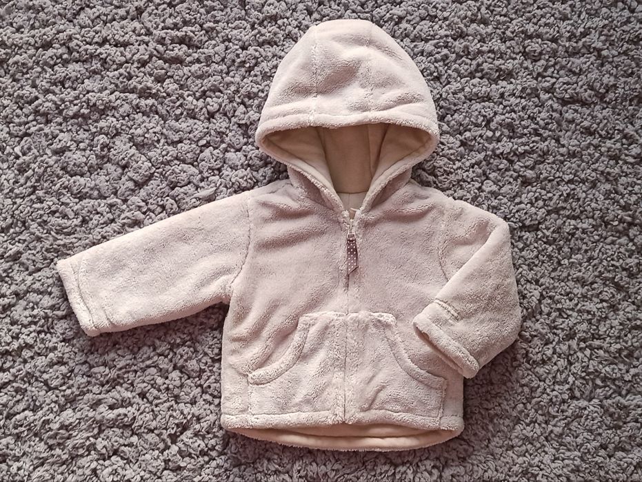 Mamas&papas ciepła bluza 68 bezowa miekka piękna uniseks stan bdb