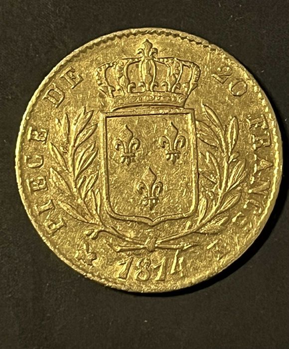 Moeda de 20 francos em ouro