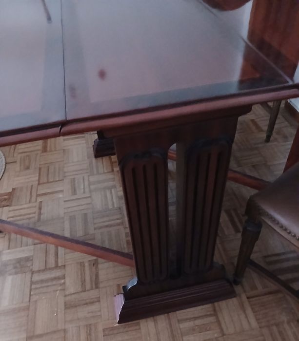 Mesa de Sala em Mogno com  Abas