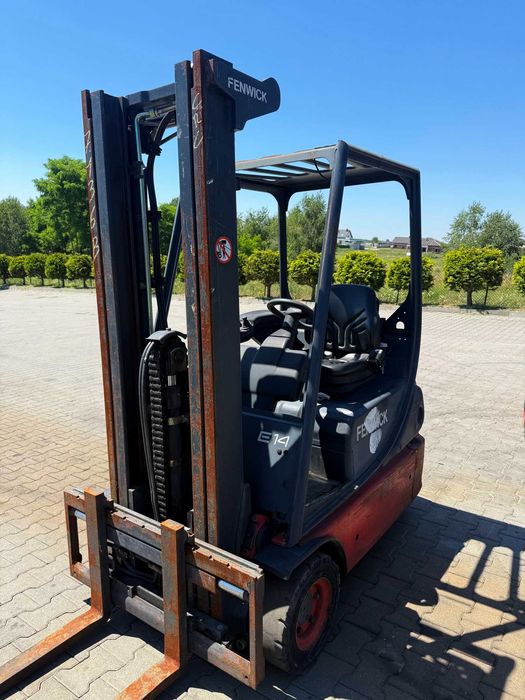 wózek widłowy elektryczny LINDE E14-02 1400kg Triplex 4.80m 2006r 4200mtg