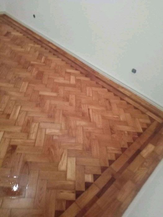 #Afagadores chão tacos e envernizamento