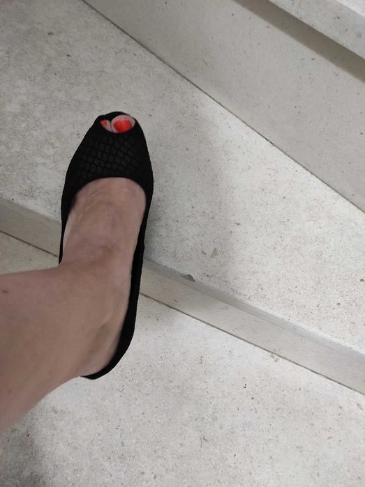 Sapato em pele preto 38 fabrico nacional