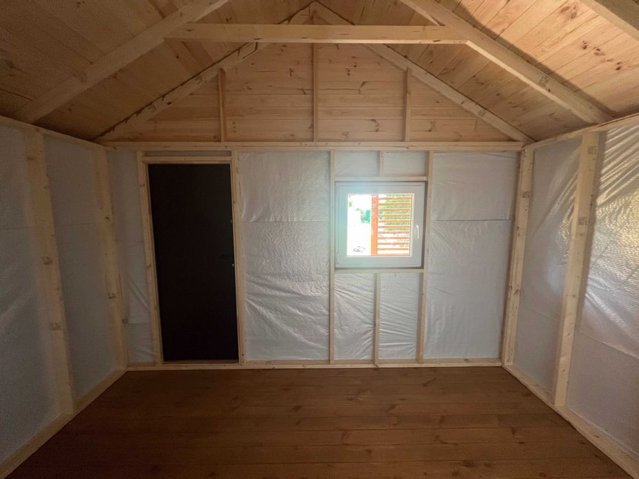 Domek letniskowy ogrodowy drewniany z tarasem "Orlando" 5x4