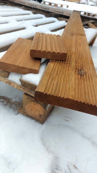 Deska tarasowa podłogowa thermowood świerk skandynawski