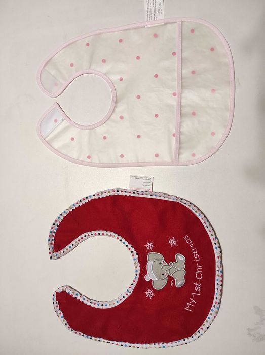 Слинявчики дитячі(нагрудник)LILA&JACK My 1st christmas,СШАнові 2шт.