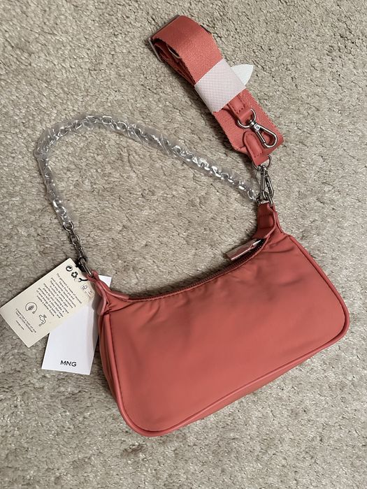 Сумочка сумка Mango рожева коралова манго нова жіноча