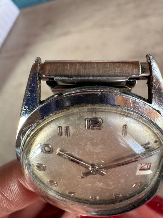 Zegarek vintage automatyczny – data, 33 mm, działa