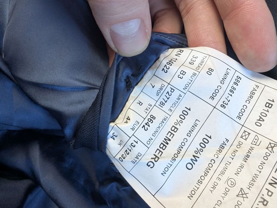 Granatowa marynarka Suitsupply vitale barberis canonico navy blazer