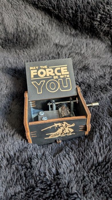 Деревянная Музыкальная шкатулка Star wars шарманка колыбельная мелодия