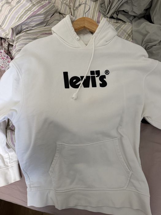 Худі біла levis