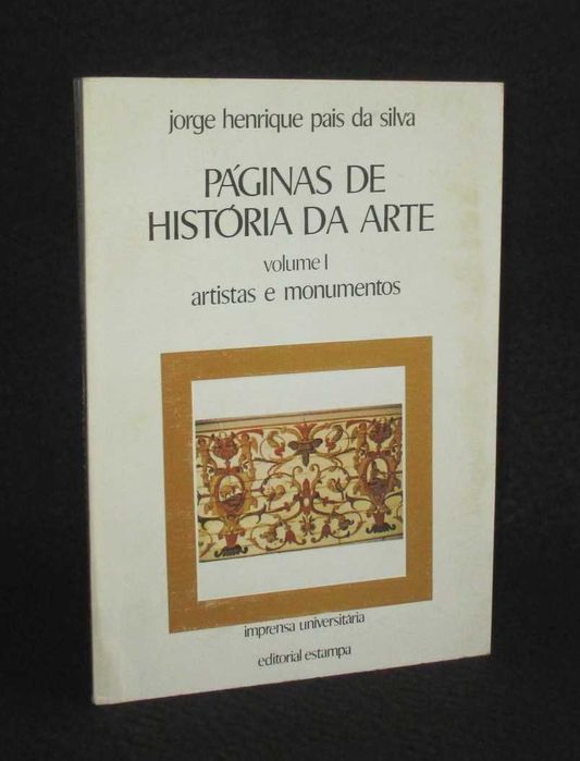 Livro Páginas de História da Arte Jorge Henrique Pais da Silva