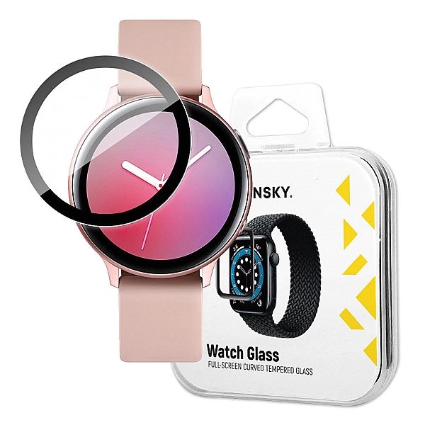 Szkło Hybrydowe do Samsung Galaxy Watch Active 2/44 mm czarny