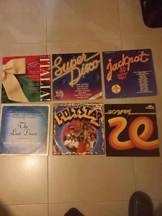 6x vinil de colectâneas embom estado