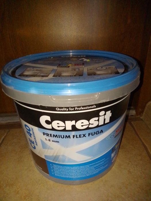 Ceresit brązowa czekoladowa fuga w proszku w wiaderku 5 kg  pełnowartościowa