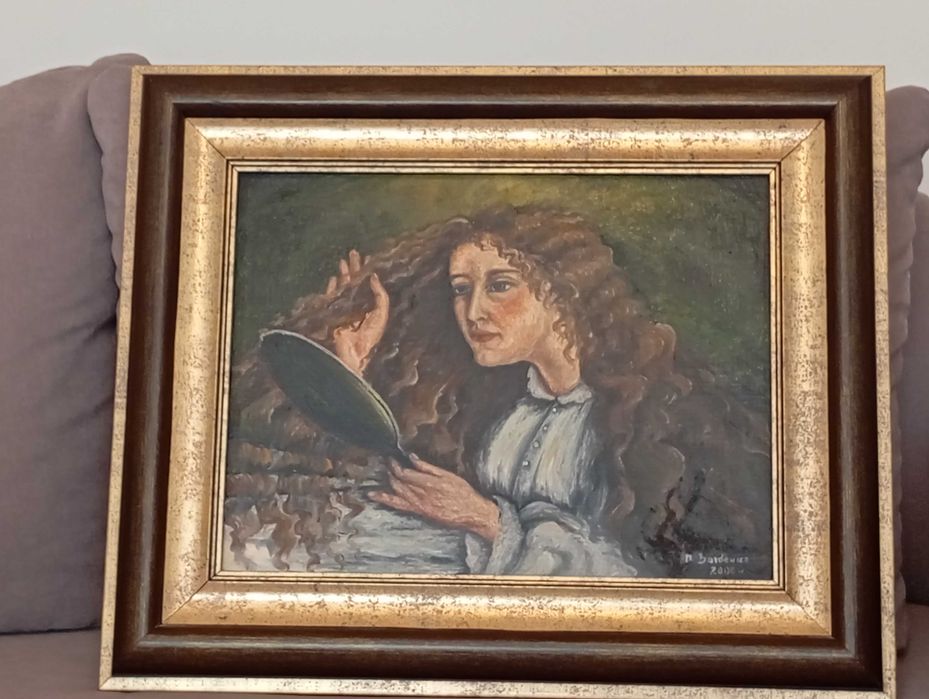 Obraz olejny portret kobiety