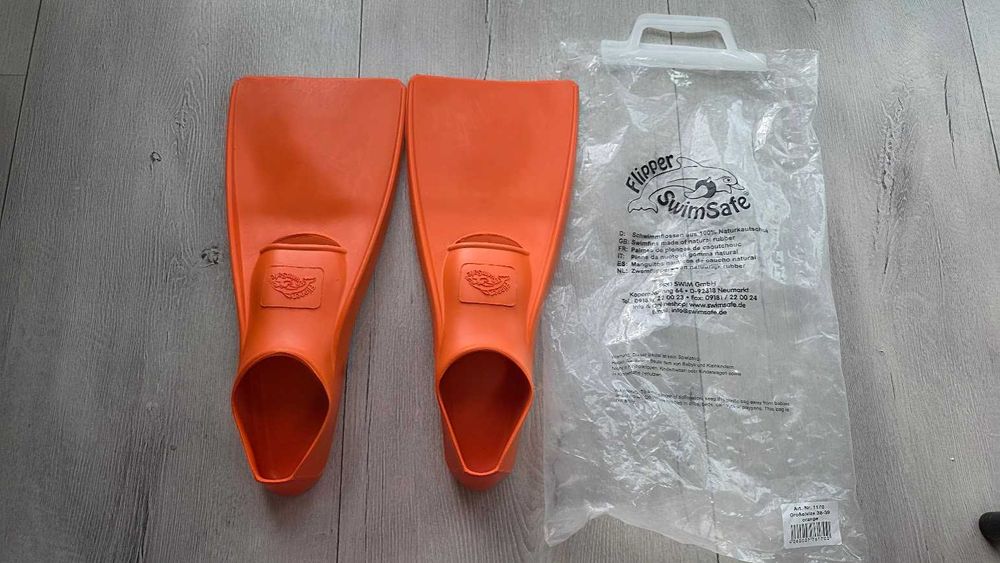 Flipper SwimSafe płetwy do pływania dla dzieci z naturalnego kauczuku 38-39