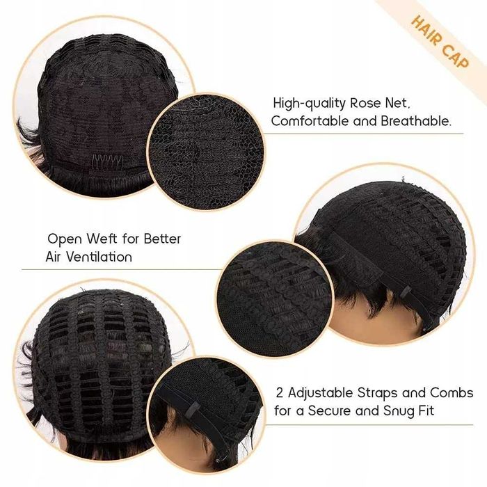 Peruka damska bob ombre blond