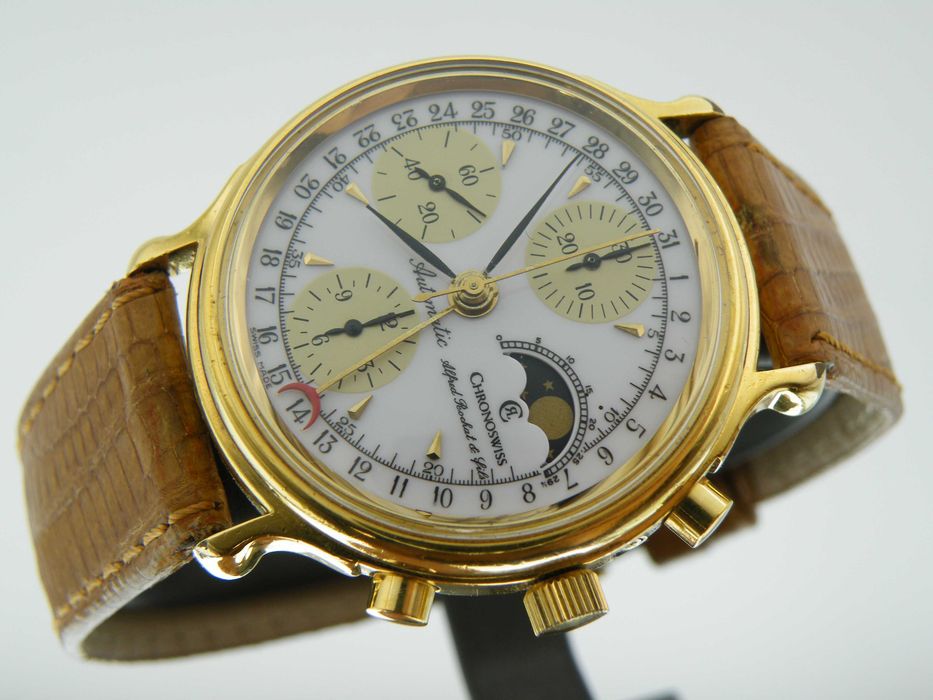 Chronoswiss Alfred Rochat Automatic Chronograf Lunar z Fazami Księżyca
