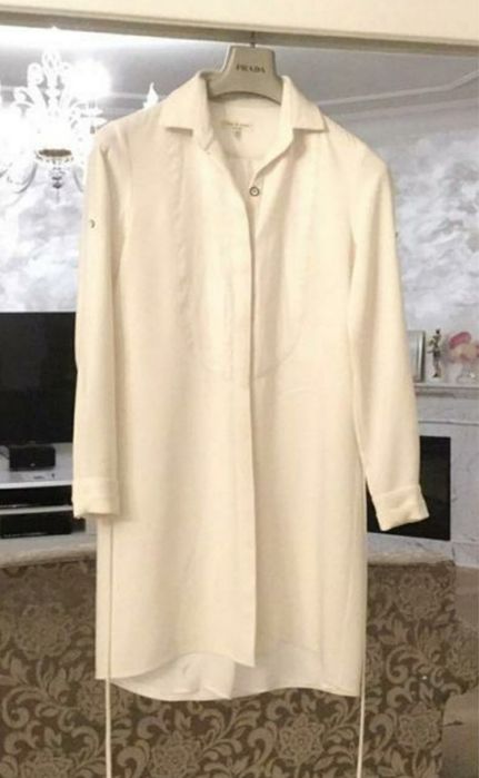 Молочное платье-рубашка rag&bone оригинал