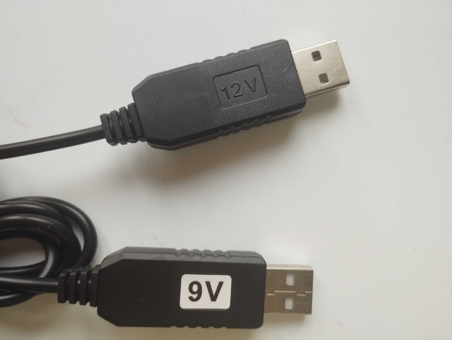 Кабель адаптер шнур роутера з перетворювачем USB-DC 9V, 12V 5.5х2.1 мм