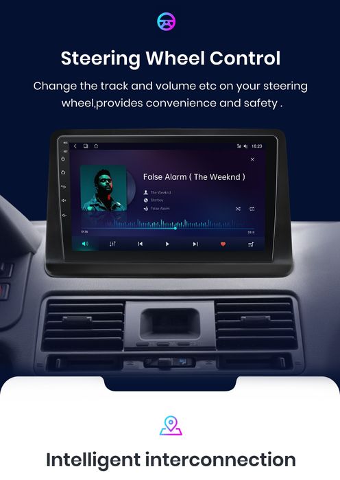 Rádio 9" Android Mitsubishi Pajero de 1991 a 2014 Carplay GPS 2/32GB