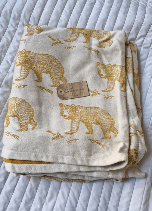 Chusta do noszenia Roar Wraps Les Oursons niedźwiedzie bawełniana nowa