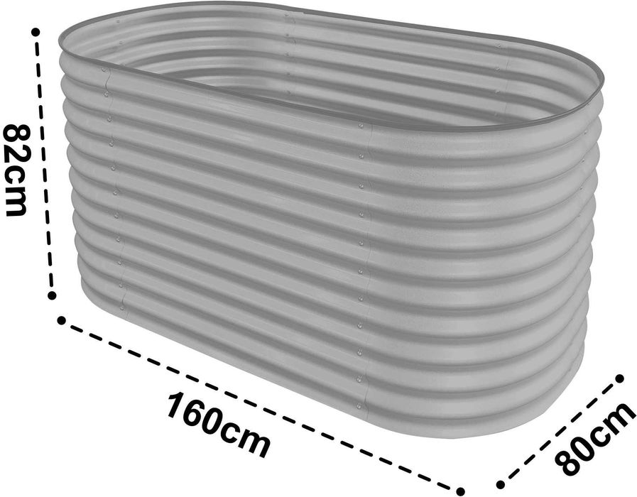 Donica ogrodowa, podniesiona rabata, warzywniak Konifera 160x80x82 cm,
