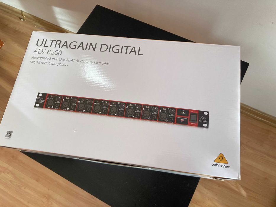 Behringer ADA8200 Ultragain - Interfejs / Preamp ADAT MIDAS (Stan BDB, Pudełko)