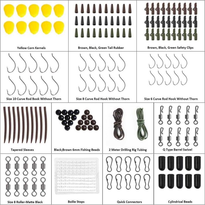 Zestaw Haczyków Wędkarskich na ryby Akcesoria XXL Prezent dla Wędkarza