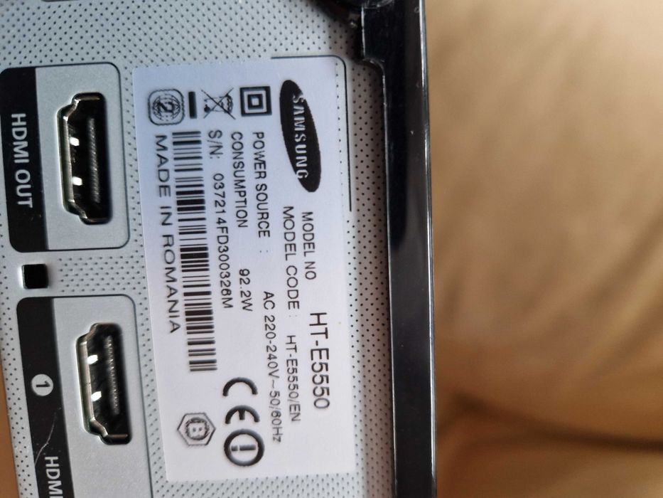 Zestaw kina domowego Samsung HT-E5550 (5.1) Blu-ray