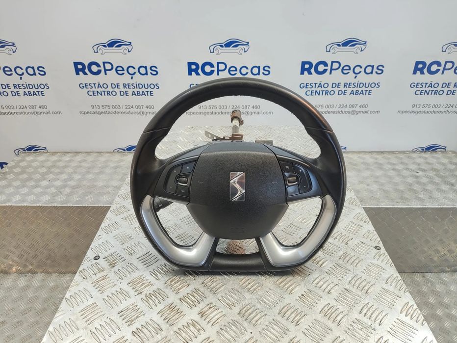 Volante Completo Em Pele Flat Bottom Citroen DS5