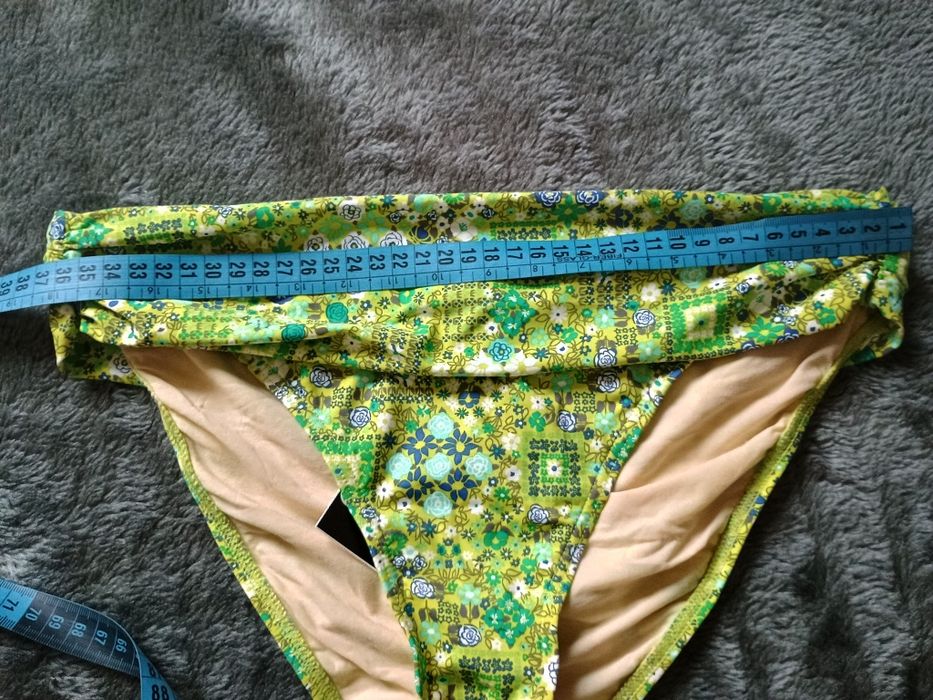 Dół od bikini Zielone wzory