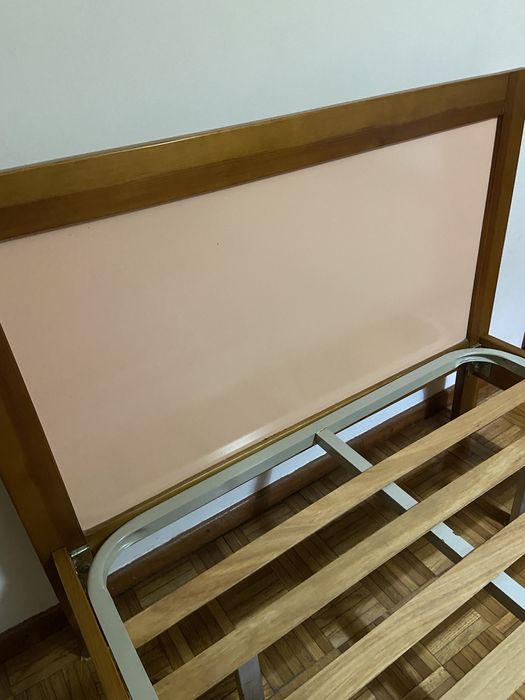 cama estrado + colchão