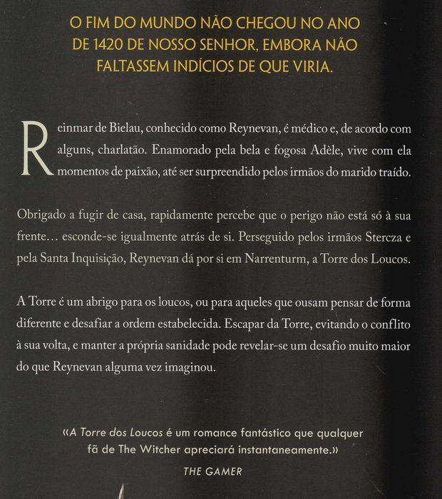 Livro A Torre dos Loucos de Andrzej Sapkowski [Portes Grátis]