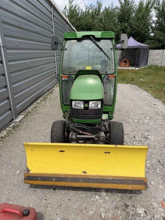 Traktorek kosiarka John Deere 4010 4x4 Pług śnieżny