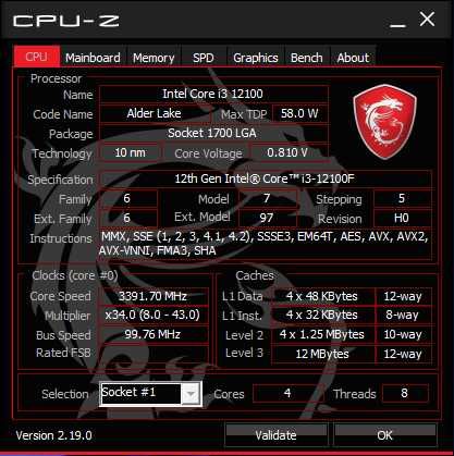 Intel® Core™ i3-12100F Processador LGA1700 c/ garantia