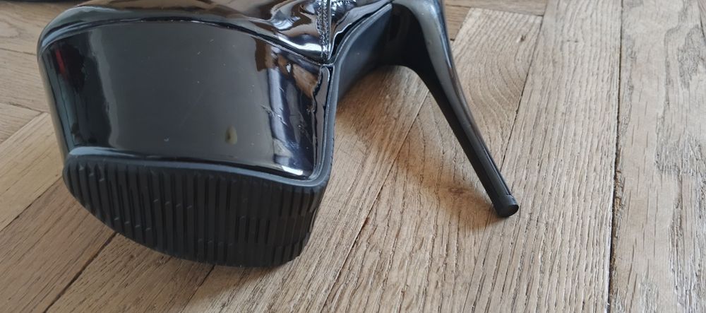 Nowe 38 / 39 Mega Sexy Długie kozaki 16cm szpilka