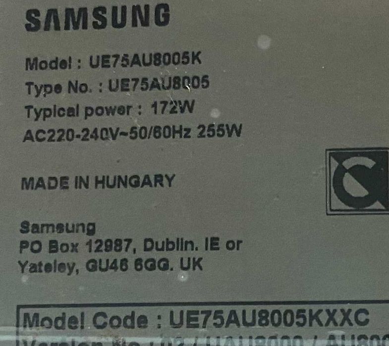 Peças Samsung UE75AU8005K BN44.01112A N41.02844A BN94.16869A Testadas