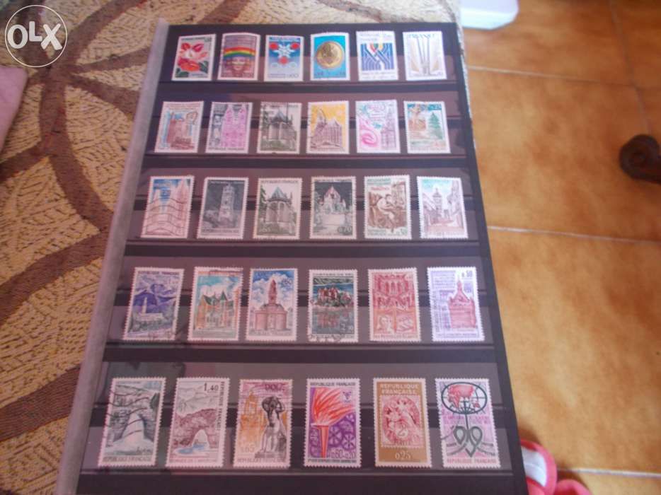 Selos da França em bom estado