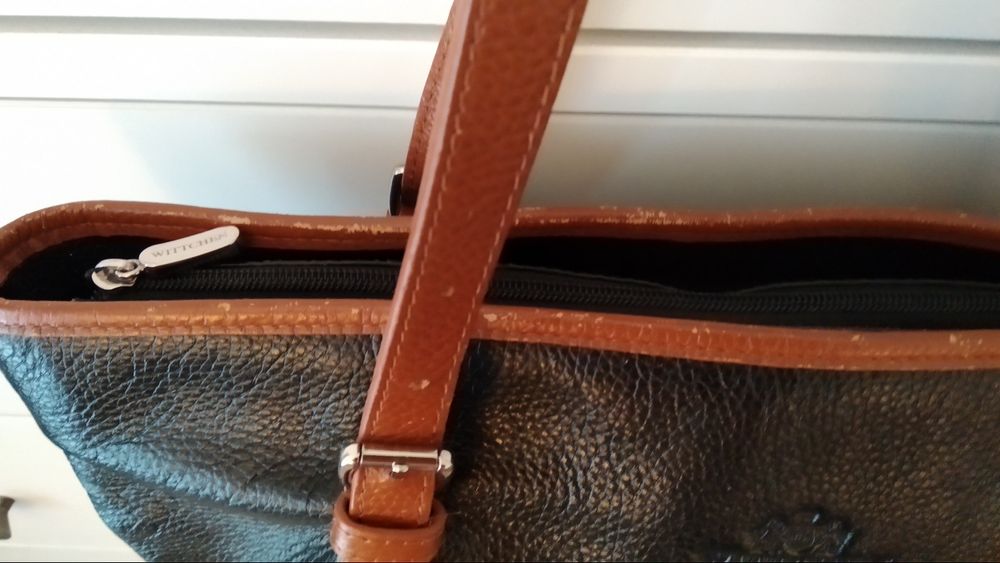 Torebka Wittchen czarno-brązowa skóra