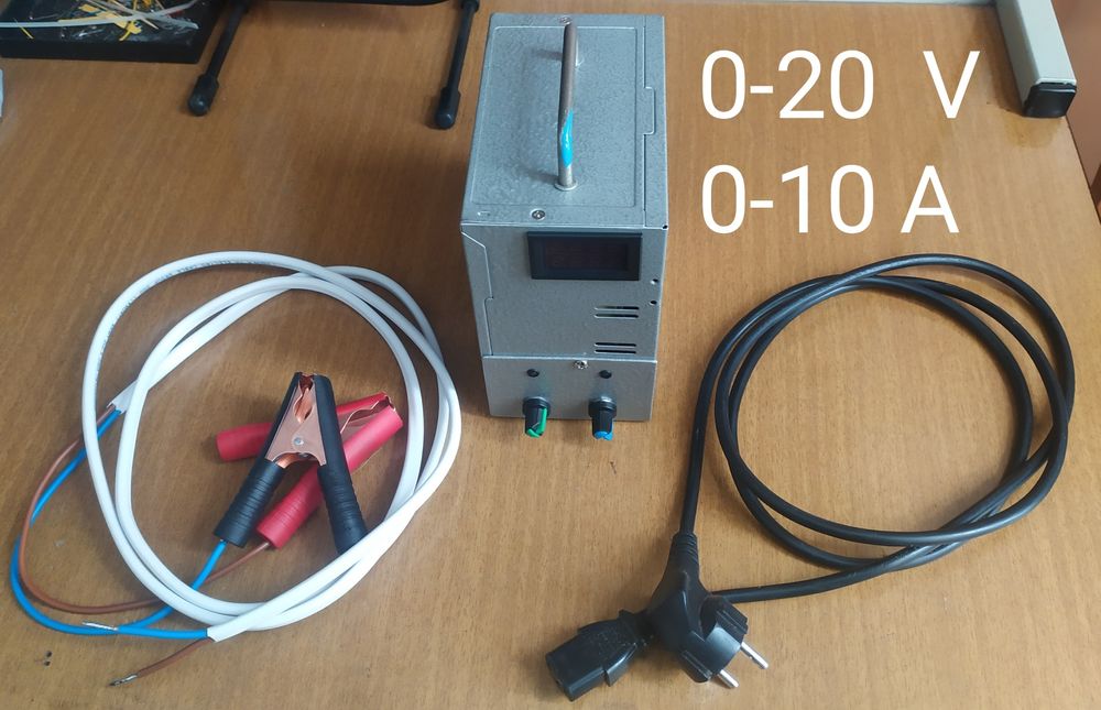 Лабораторный блок питания, блок живлення, зарядний пристрій 0-20 вольт