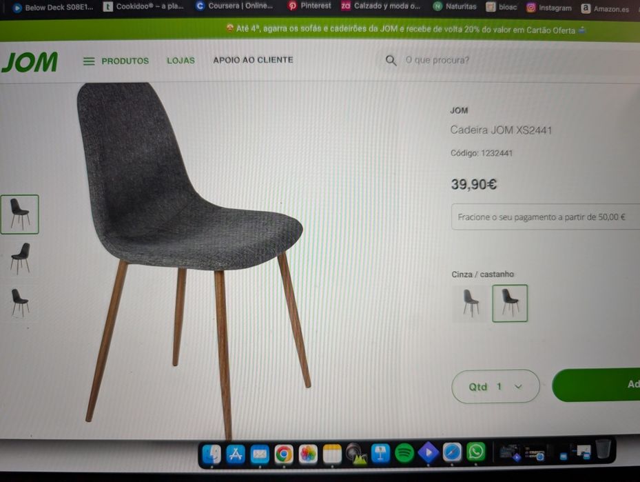 Conjunto mesa de cozinha mais quatro cadeiras