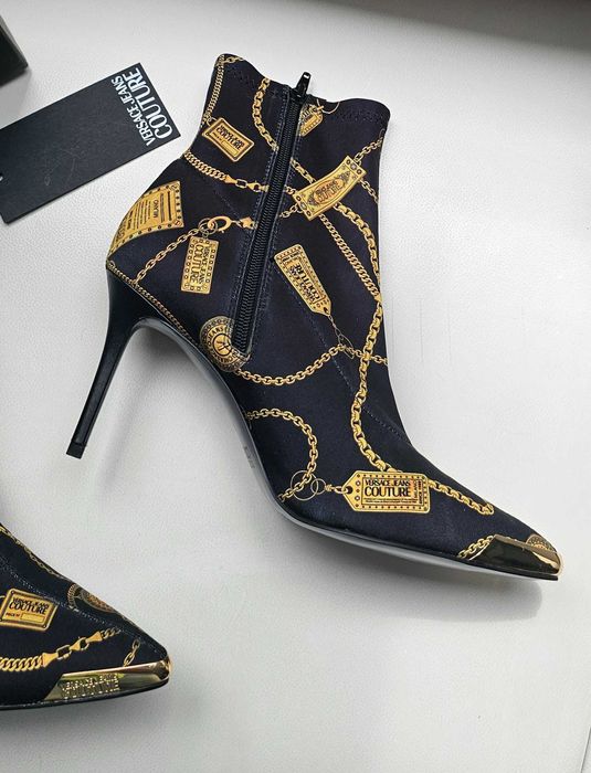 VERSACE orginalne botki roz 41