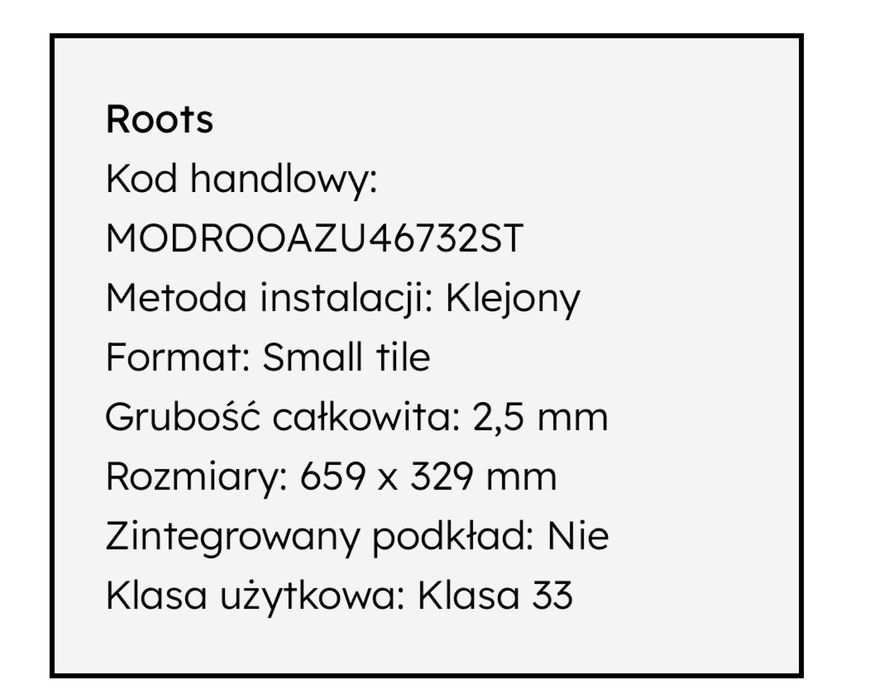 Jedno opakowanie paneli winylowych Moduleo