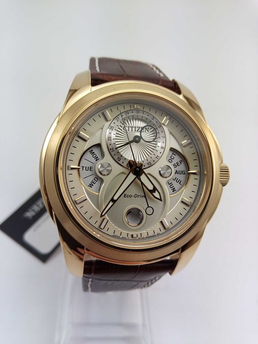 Лунный календарь - японские мужские часы Citizen Eco-Drive BU0082-06P на солнечной батарее