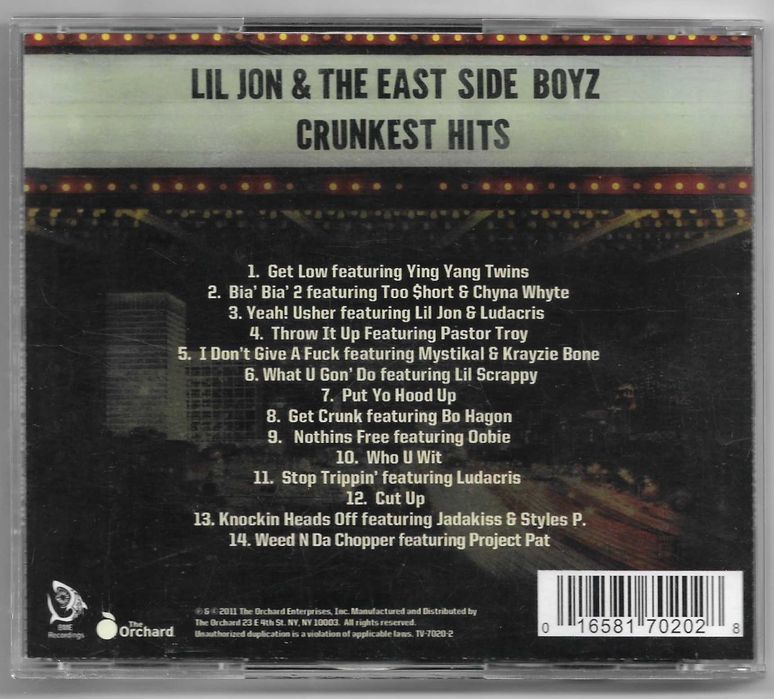 Lil' Jon & The East Side Boyz - Crunkest Hits [CD] [USA]