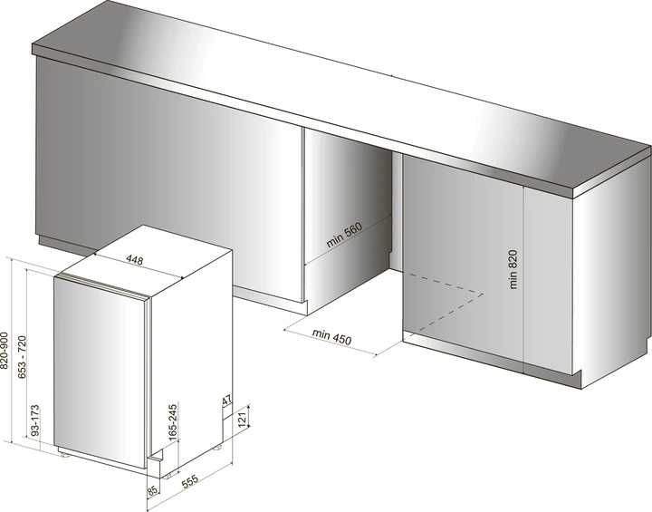 Вбудована посудомийна машина HOTPOINT ARISTON. Вживана